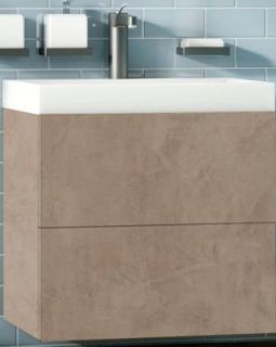 Подвесная тумба под раковину Art&Max Verona Push 70см камень светлый AM-Verona-Push-700-2C-SO-St